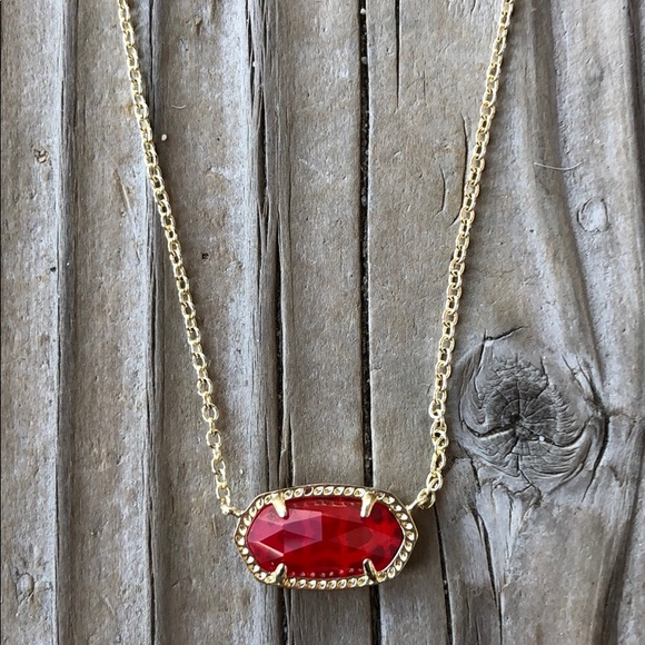 Kendra Scott Jewelry - Kendra Scott Elisa Ruby Red Necklace!